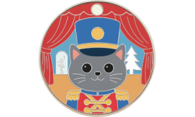 Médaille Chat Gravée Miaou-Noisette